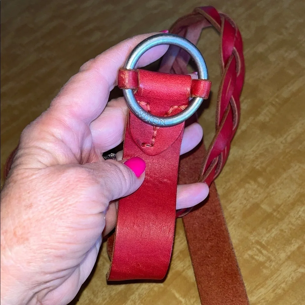 Nixon Crimson Braided Leather Belt size XS / S